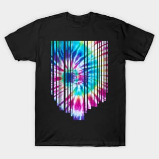 Tie Dye Descending Stripes T-Shirt